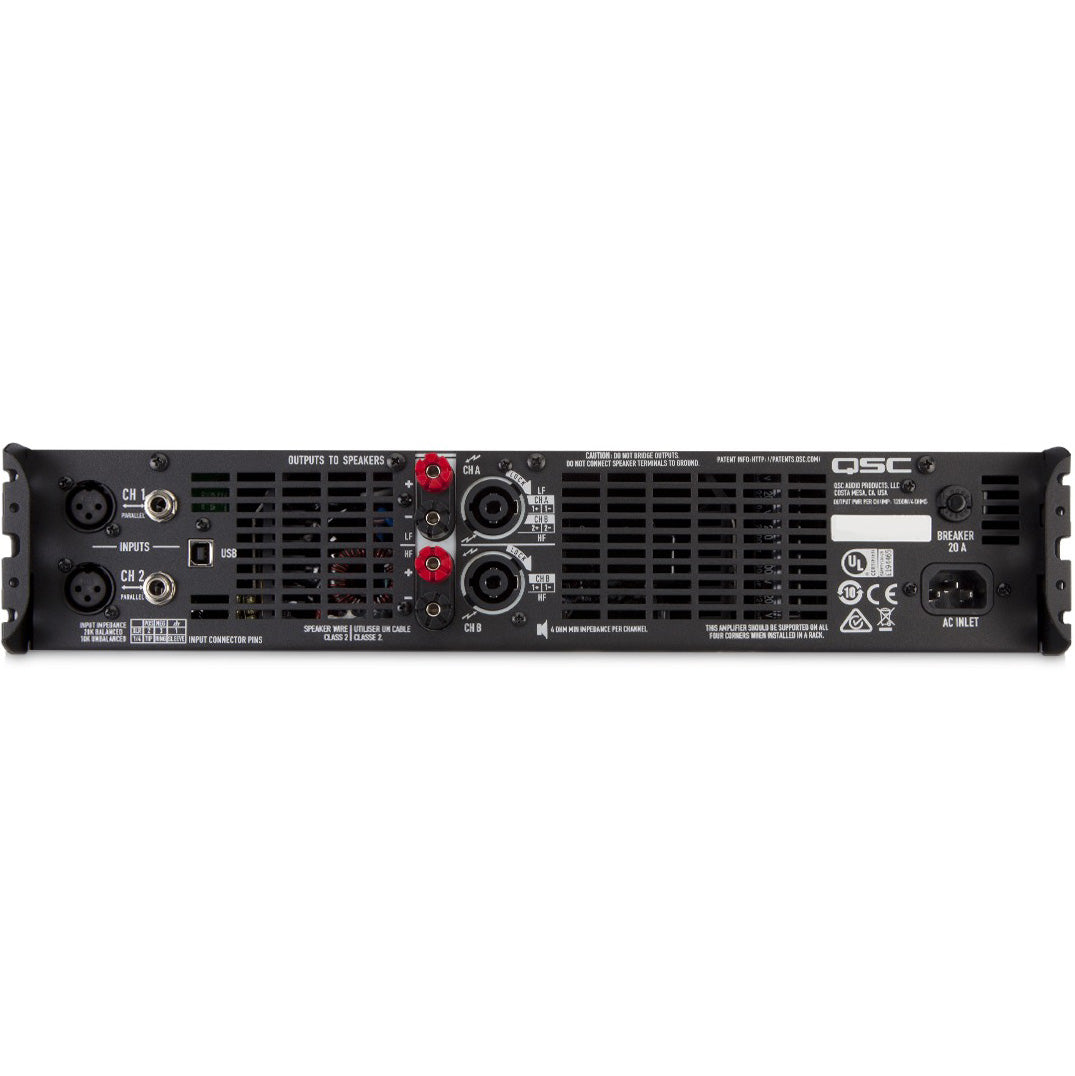 QSC GXD8 QSC Power Amplifier 2 channel 1500 at 8 Ohms with DSP