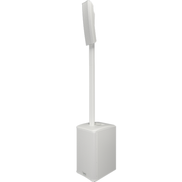 QSC KC12-WH 3000W Active 3-Way Column Loudspeaker System, White