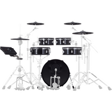 Load image into Gallery viewer, Roland VAD307 5-piece Shallow Shell, Thin Cymbals, TD-17 Sound Module - Black Wrap-Easy Music Center