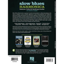 Load image into Gallery viewer, Hal Leonard HL00289620 Slow Blues Harmonica Lessons, Licks & Backing Tracks-Easy Music Center
