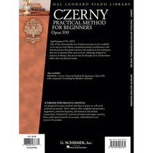 Load image into Gallery viewer, Hal Leonard HL00297083 Czerny – Practical Method For Beginners, Opus 599 - Piano - Keyboard-Easy Music Center