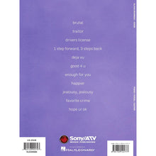 Load image into Gallery viewer, Hal Leonard HL00369986 Olivia Rodrigo – Sour Piano-Vocal-Guitar Artist Songbook-Easy Music Center
