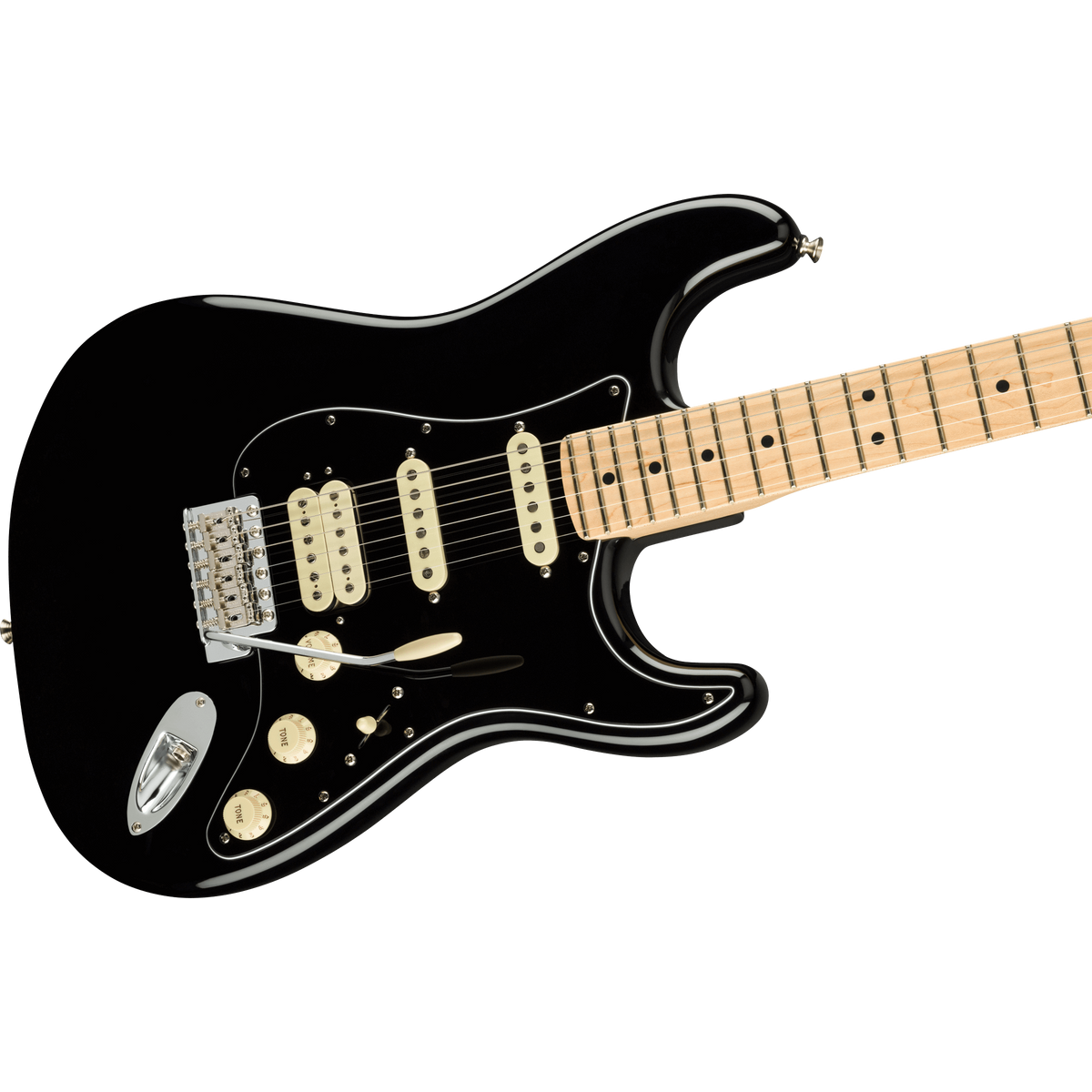 Fender 011-4922-306 Am Performer Strat, HSS, MN, Black – Easy