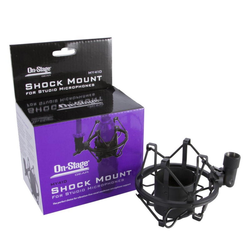 On-Stage MY410 Studio Microphone Shock Mount - Black