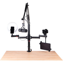 Load image into Gallery viewer, Gator GFWIDCREATETREE All-In-One Content Creator Tree with Light, Mic & Camera Attachments-Easy Music Center