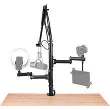 Load image into Gallery viewer, Gator GFWIDCREATETREE All-In-One Content Creator Tree with Light, Mic & Camera Attachments-Easy Music Center