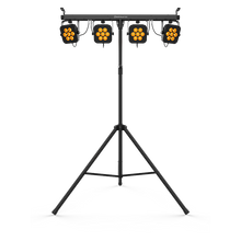Load image into Gallery viewer, Chauvet 4BARQUADILS RGBA 4 Wash Light System w/ILS, Includes Stand, Carrying Case, and Pedal-Easy Music Center