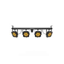Load image into Gallery viewer, Chauvet 4BARQUADILS RGBA 4 Wash Light System w/ILS, Includes Stand, Carrying Case, and Pedal-Easy Music Center