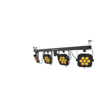 Load image into Gallery viewer, Chauvet 4BARQUADILS RGBA 4 Wash Light System w/ILS, Includes Stand, Carrying Case, and Pedal-Easy Music Center
