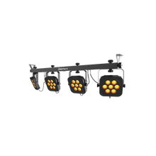 Load image into Gallery viewer, Chauvet 4BARFLEXQ RGBA 4 Wash Light System Carrying Case, Footswitch, and IRC-6 Remote-Easy Music Center
