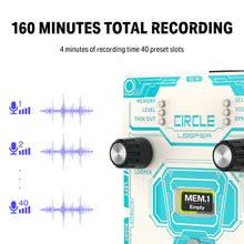 Load image into Gallery viewer, Donner EC1289 Circle Looper Pedal w/ Drum Machine-Easy Music Center