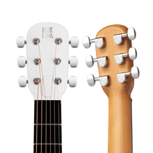 Load image into Gallery viewer, Lava Music BLUE-LAVA-ORIG Blue Lava Original 36" HPL Acoustic Guitar w/ Lite Bag, Frost White/Walnut-Easy Music Center