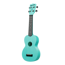 Load image into Gallery viewer, Kala KA-WMG-BL-S Soprano Waterman Ukulele, GITD Aqua Mist-Easy Music Center