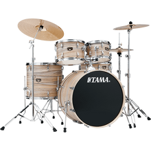 Load image into Gallery viewer, Tama IE52CNZW Imperialstar 5pc Complete Kit, 10, 12, 16, 22, 14s, Natural Zebrawood Wrap-Easy Music Center
