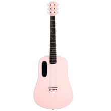 Load image into Gallery viewer, Lava Music BLUE-LAVA-PINK Blue Lava Touch 36" HPL Acoustic-Electric Smart Guitar w/ Lite Bag, Coral/Lavender-Easy Music Center