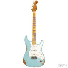 Load image into Gallery viewer, Fender 923-5001-609 Custom Shop (#CZ565109), 1956 LTD Strat, Heavy Relic, Aged Daphne Blue-Easy Music Center