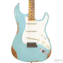 Load image into Gallery viewer, Fender 923-5001-609 Custom Shop (#CZ565109), 1956 LTD Strat, Heavy Relic, Aged Daphne Blue-Easy Music Center