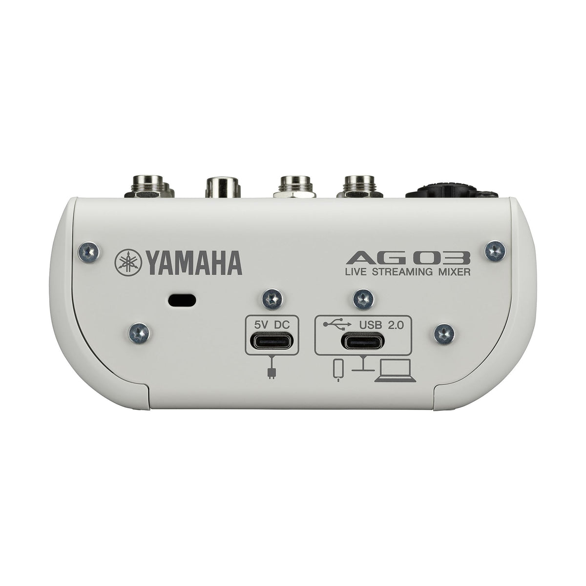 Yamaha AG03MK2W 3-Channel Mixer/USB Audio Interface for iOS/MAC/PC, White