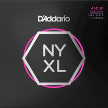 Load image into Gallery viewer, D'Addario NYXL45130 Nickel Wound Bass Guitar Strings, 5-string Regular Light, 45-130, Long Scale-Easy Music Center