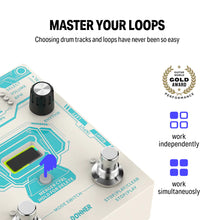 Load image into Gallery viewer, Donner EC1289 Circle Looper Pedal w/ Drum Machine-Easy Music Center