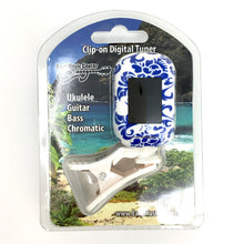 Load image into Gallery viewer, Easy Music Center EMC-T Chromatic Clip-on Tuner, Blue Floral-Easy Music Center