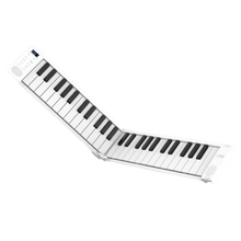 Load image into Gallery viewer, Korg FOLDPIANO49 49-Key Collapsible Folding Piano Keyboard, White-Easy Music Center