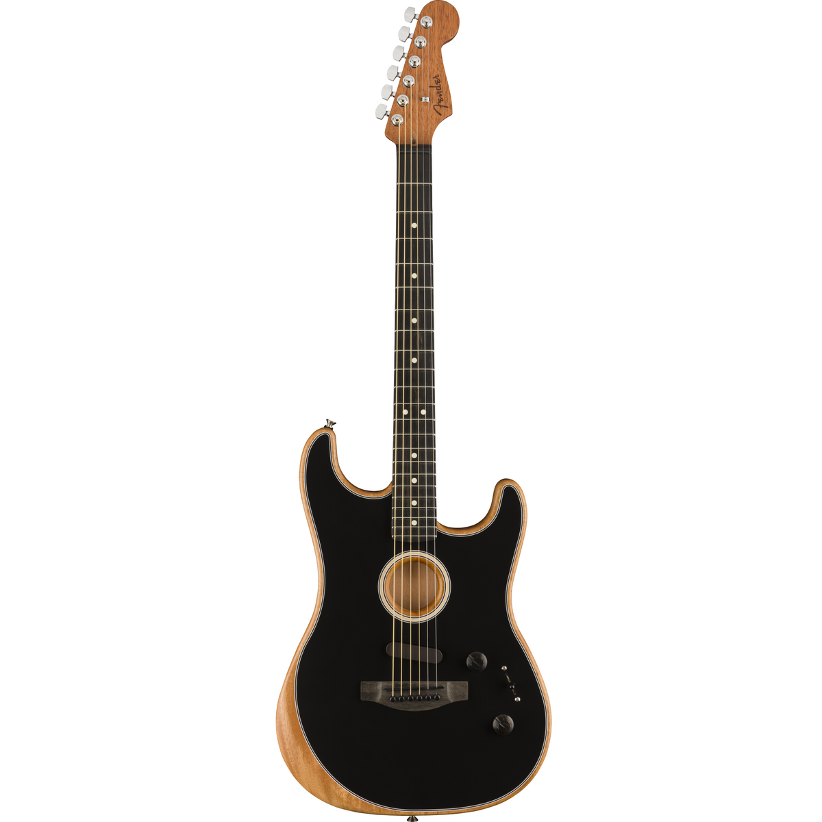 Fender 097-2023-206 Am Acoustasonic Strat, Black – Easy Music Center Fender 097-2023-206 Am Acoustasonic Strat, Black – Easy Music Center