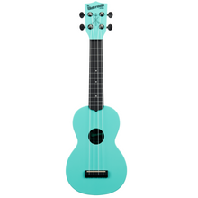 Load image into Gallery viewer, Kala KA-WMG-BL-S Soprano Waterman Ukulele, GITD Aqua Mist-Easy Music Center