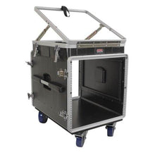 Load image into Gallery viewer, Gator GRC-12X10-PU Pop-Up Console Rack; 12U Top; 10U Bottom; w/ Casters-Easy Music Center
