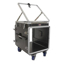 Load image into Gallery viewer, Gator GRC-12X10-PU Pop-Up Console Rack; 12U Top; 10U Bottom; w/ Casters-Easy Music Center