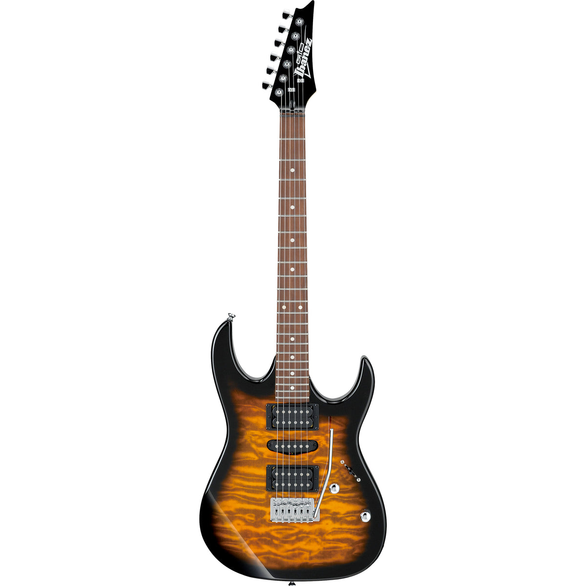 Ibanez GRX70QASB Gio RX Electric Guitar, Sunburst – Easy Music Center