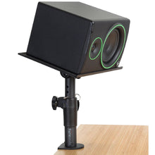 Load image into Gallery viewer, Gator GFWSPKSTMNDSKCM Desk-Clamp Studio Monitor Stand - Adjustable Height-Easy Music Center