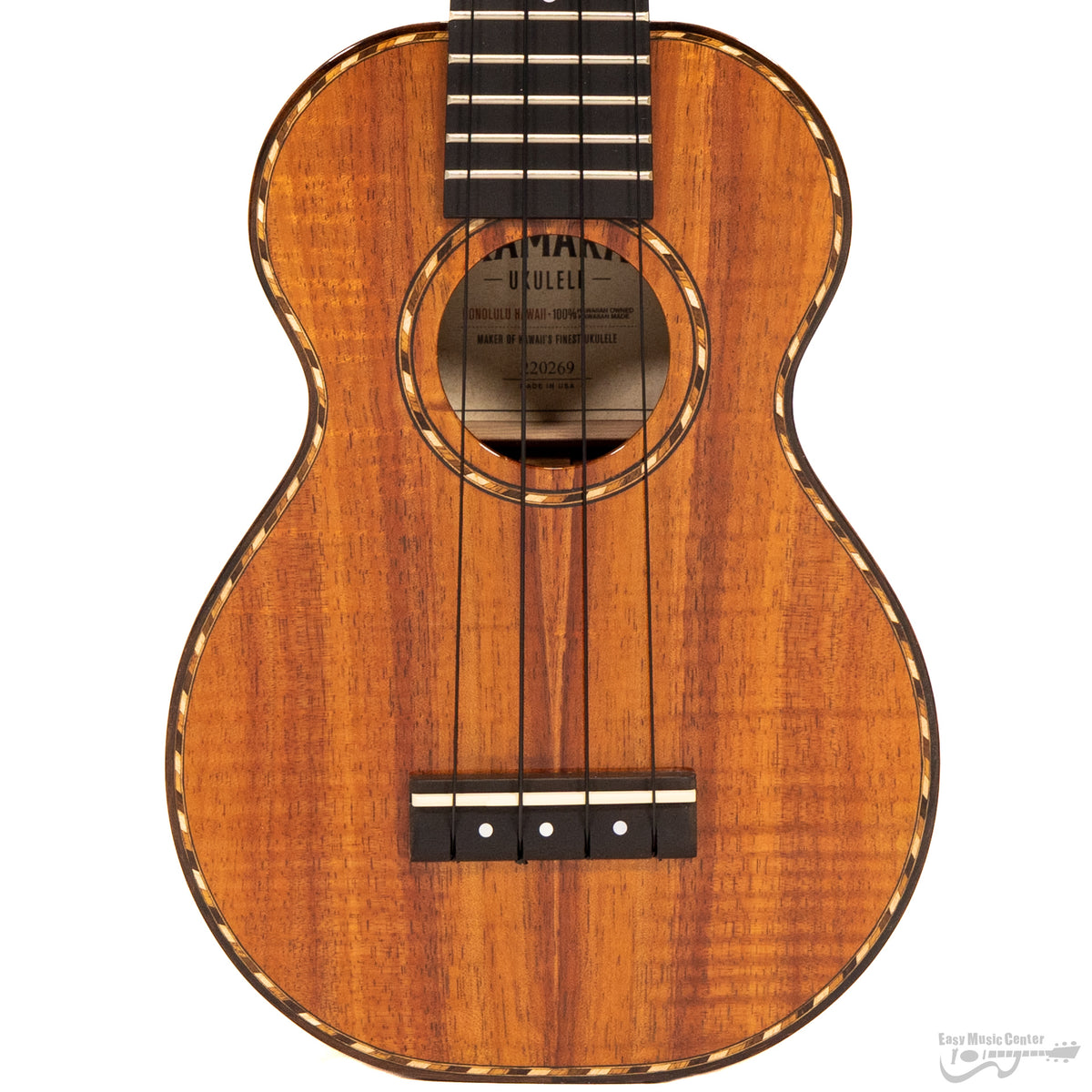 Kamaka HF-1D Deluxe Koa Soprano Ukulele (#220269) – Easy Music Center