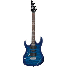 Load image into Gallery viewer, Ibanez GRX70QALTBB Gio RX Left Handed Electric Guitar, Transparent Blue Burst-Easy Music Center