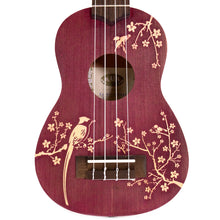 Load image into Gallery viewer, Kala KA-HI-CHERRY-S Soprano Mahogany Ukulele with Cherry Design-Easy Music Center