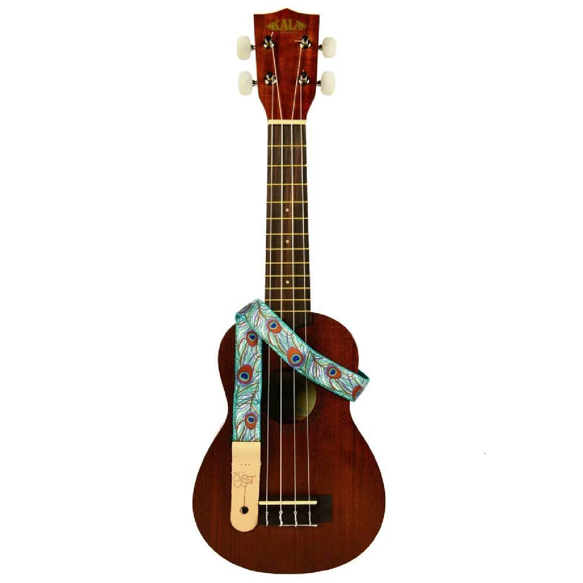 Kala STP1 PEACOCK Hand Made Ukulele Strap Peacock Easy Music
