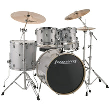 Load image into Gallery viewer, Ludwig LE522028 Evolution 5pc Full Kit w/ Hardware - 22, 10, 12, 16, 14s - Platinum Sparkle-Easy Music Center