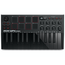 Load image into Gallery viewer, Akai MPKMINI3B Ultra Compact 25-Key Mini Keyboard Controller and Pads, Black-Easy Music Center