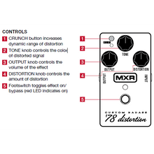 Load image into Gallery viewer, MXR M78 Custom Badass 78' Distortion-Easy Music Center