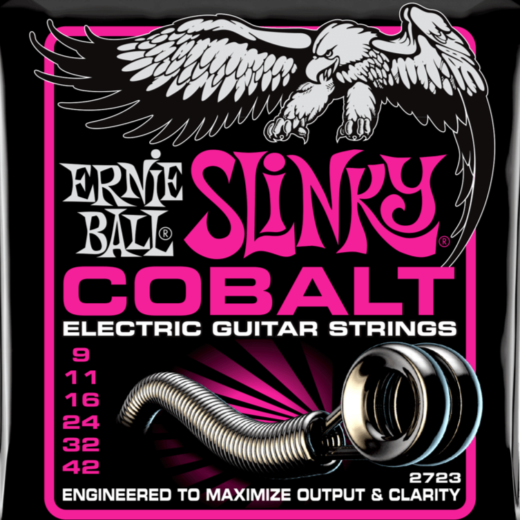 Ernie Ball 2723 Super Slinky Cobalt Electric Guitar Strings 9-42