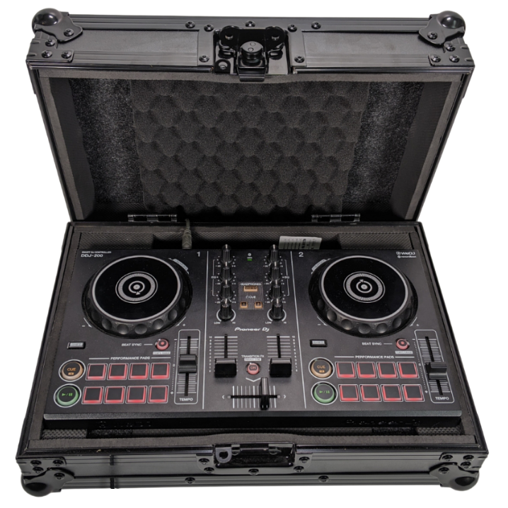 Pioneer DDJ-200 Smart DJ Controller and FRWEGOBL Hard Case Pioneer DDJ-200 Smart DJ Controller and FRWEGOBL Hard Case
