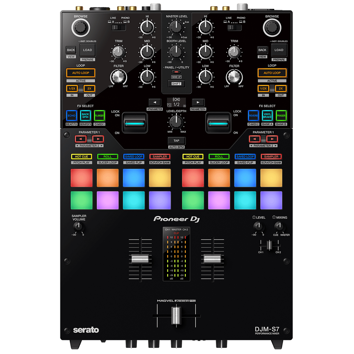 Pioneer DJM-S7 Scratch Style 2-channel Performance DJ Mixer w