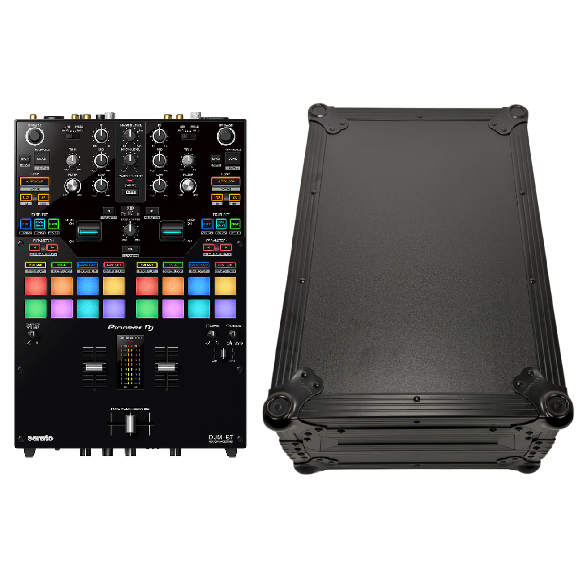 Pioneer DJM-S7 Scratch Style DJ Mixer & FZ10MIXBL Hard Case