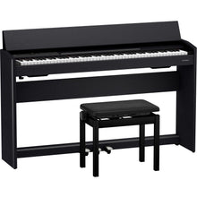 Load image into Gallery viewer, Roland F701-CB 88-Key Compact Upright Style Digital Piano w/ Bench, Black-Easy Music Center