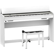 Load image into Gallery viewer, Roland F701-WH 88-Key Compact Upright Style Digital Piano w/ Bench, White-Easy Music Center