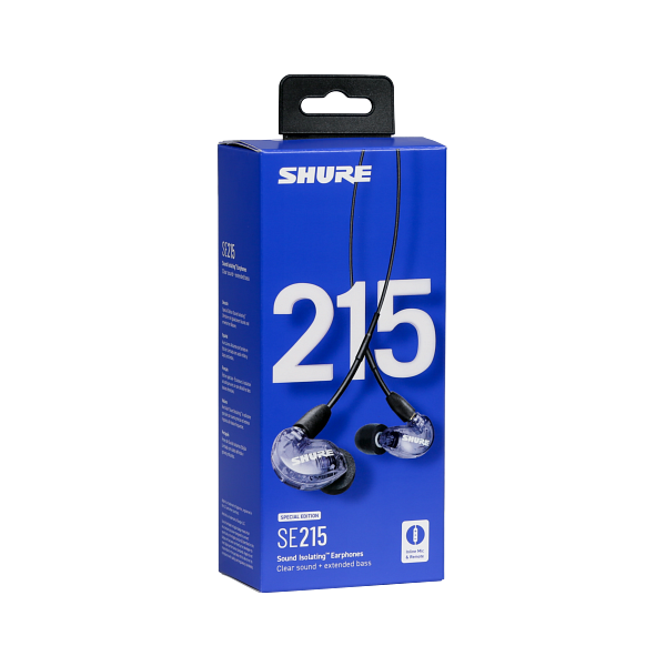 Shure SE215SPE-PL Sound Isolating Earphones w/ Dynamic MicroDriver, Purple