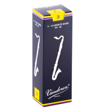 Load image into Gallery viewer, Vandoren CR123 Traditional Bb Bass Clarinet Reeds - Strength 3 (Box of 5)-Easy Music Center