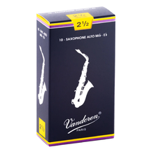 Load image into Gallery viewer, Vandoren SR2125 Traditional Alto Sax Reeds - Strength 2.5 (Box of 10)-Easy Music Center