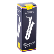 Load image into Gallery viewer, Vandoren SR242 Traditional Baritone Sax Reeds - Strength 2 (Box of 5)-Easy Music Center