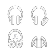 Load image into Gallery viewer, Audio-Technica Audio-technica ATH-M40X Closed-back Studio Headphone, Flat - Easy Music Center
